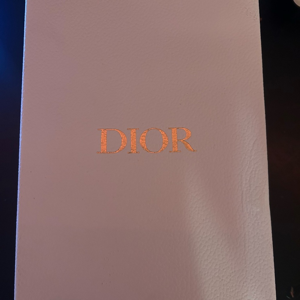 Dior Ivory Box with Metallic Gold Logo
